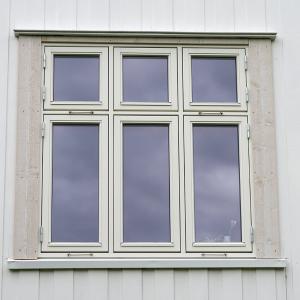 Nytt vindu, ferdig belistet utvendig (Fjordglas)